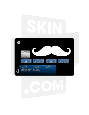 Skincard® Moustache W&B