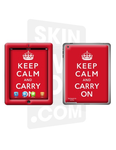 Skincover® Nouvel iPad / iPad 2 - Keep Calm Red