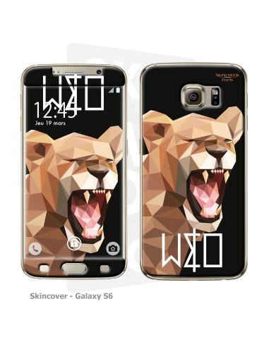 Skincover® Galaxy S6 - Wild Life Lion By Wize x Ope