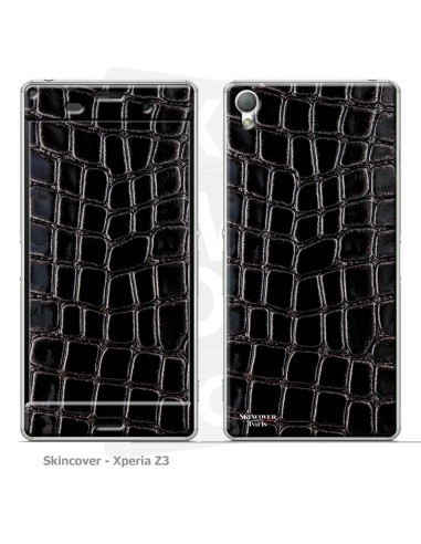 Skincover® Xperia Z3 - Croco Cuir Black