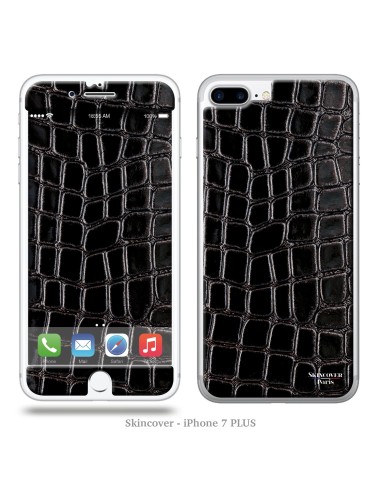 Skincover® iPhone 7 Plus - Croco Cuir Black